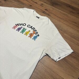 Rex Orange‎ County White Who Cares Graphic T-Shirt Mens XL